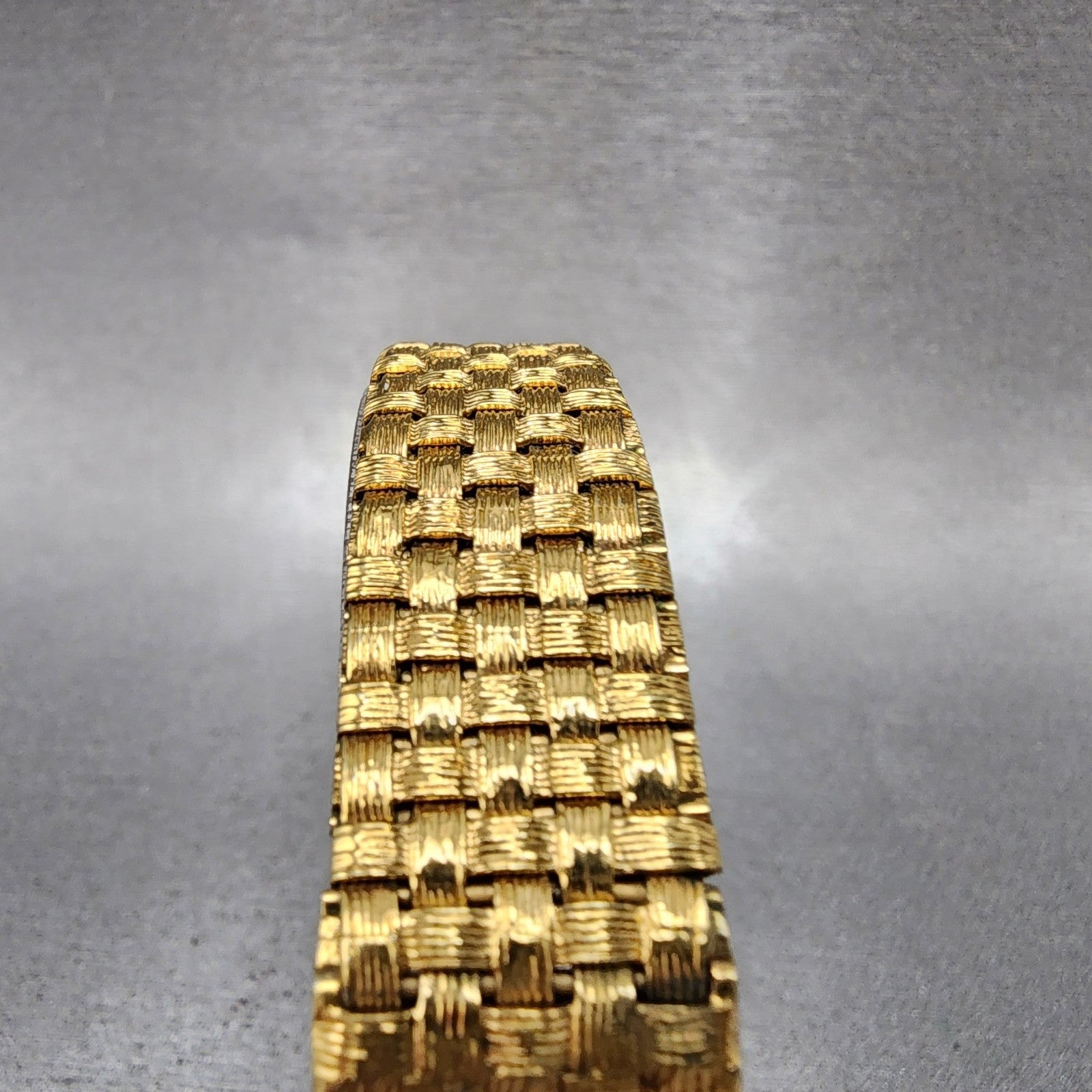 Longines Tank Watch Women 16mm Gold Dial Gold Tone Rectangle New Battery4