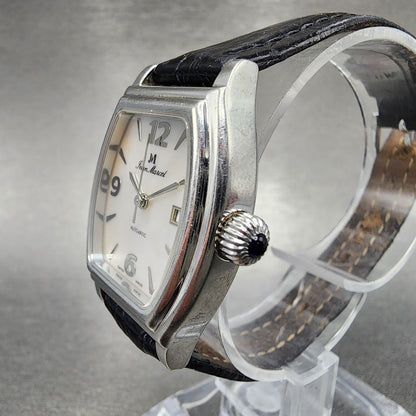 Jeal Marcel Automatic Watch Women 26mm MOP Dial Steel Date Tonneau 260.063 Works2