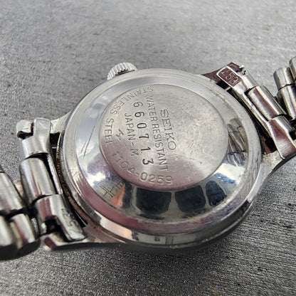 Seiko Watch Women 25mm Gray Dial Silver Tone Manual Wind Runs 11040259 Vintage9