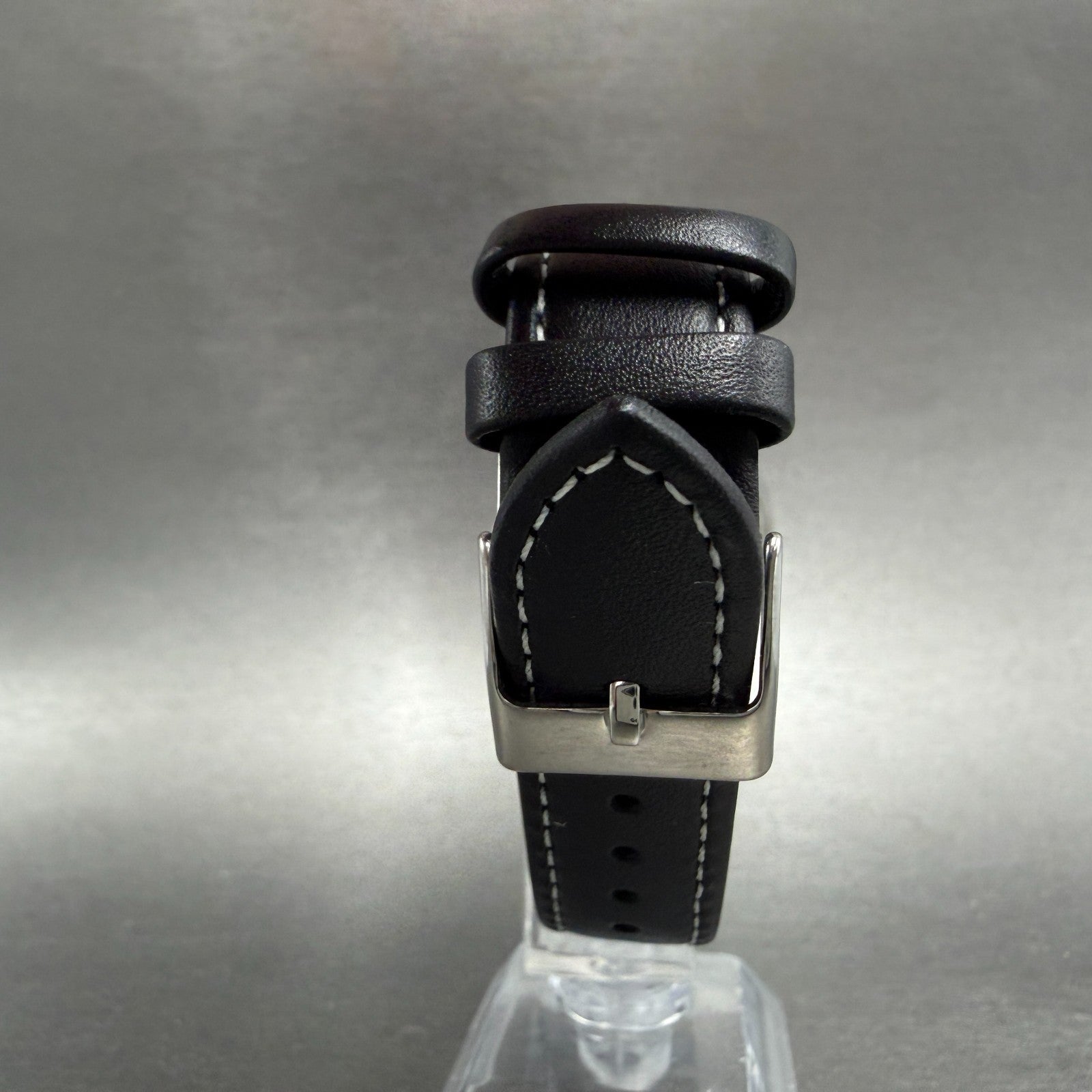 Seiko SQ Watch Men 34mm Black Dial Silver Tone Date 8222-7009 New Battery VTG7