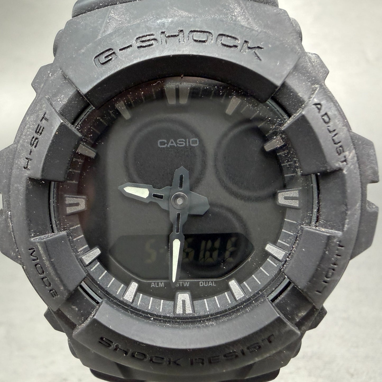 Casio G-Shock G-100BB Watch Men 48mm Analog Digital Black Tone Octagon New Batt1