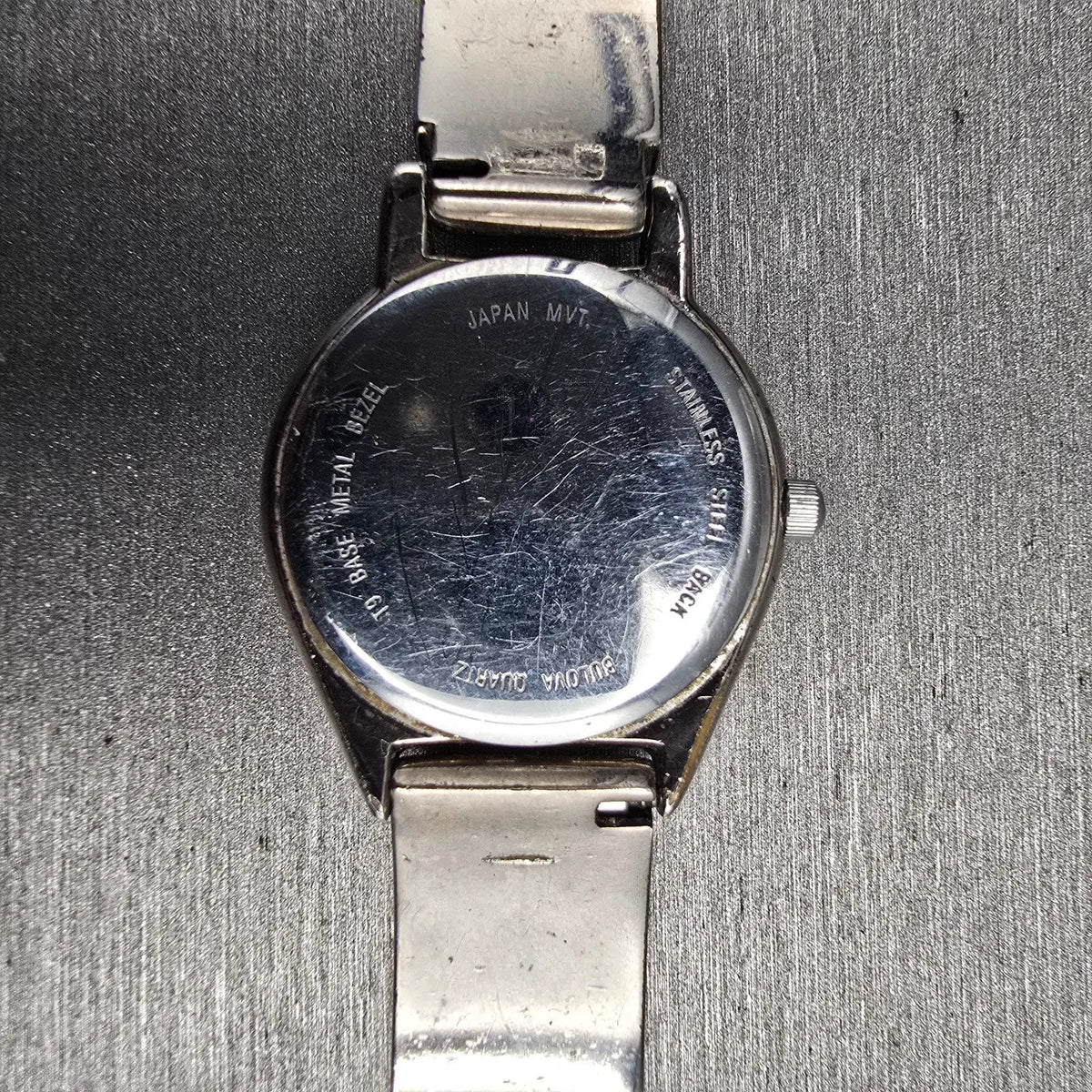 Bulova Watch Women 25mm Black Dial Silver Tone Round Bangle 96L18 New Battery 8910