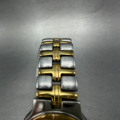 Bulova Watch Women 25mm White Dial Two Tone Date Round 98M36 New Battery KJF1234
