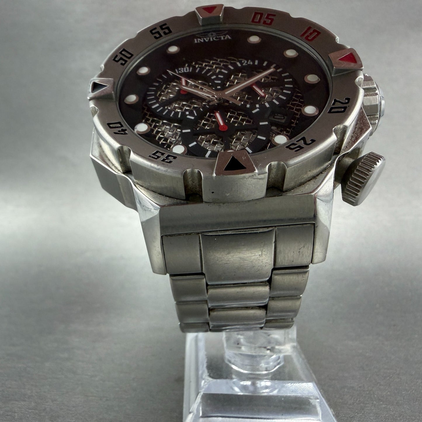 Invicta Force Chronograph Watch Men 51mm Skeleton Dial Steel Date 19180 New Bat5