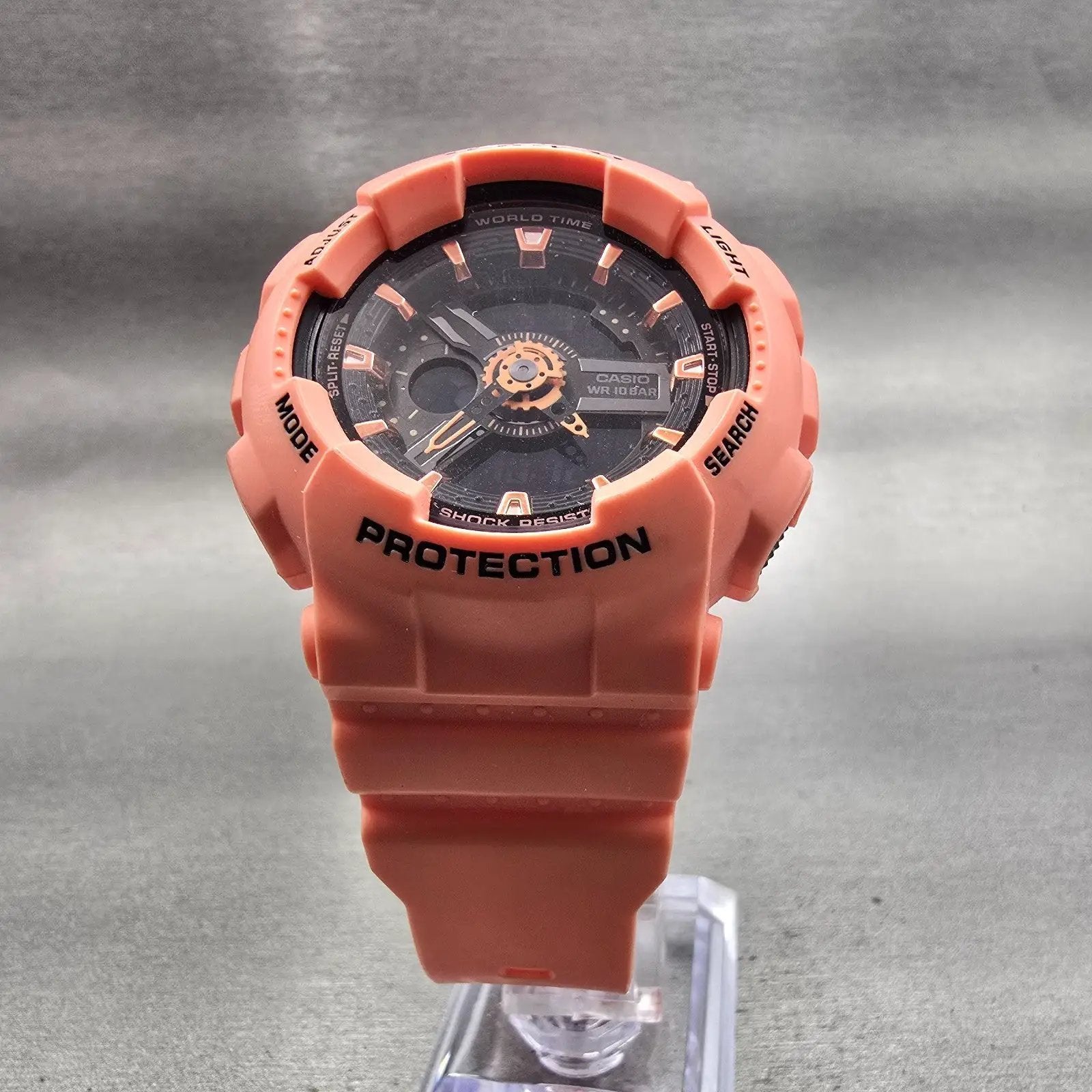 Casio Baby-G BA-111 Watch Women 42mm Pink Black Chronograph Alarm New Battery5