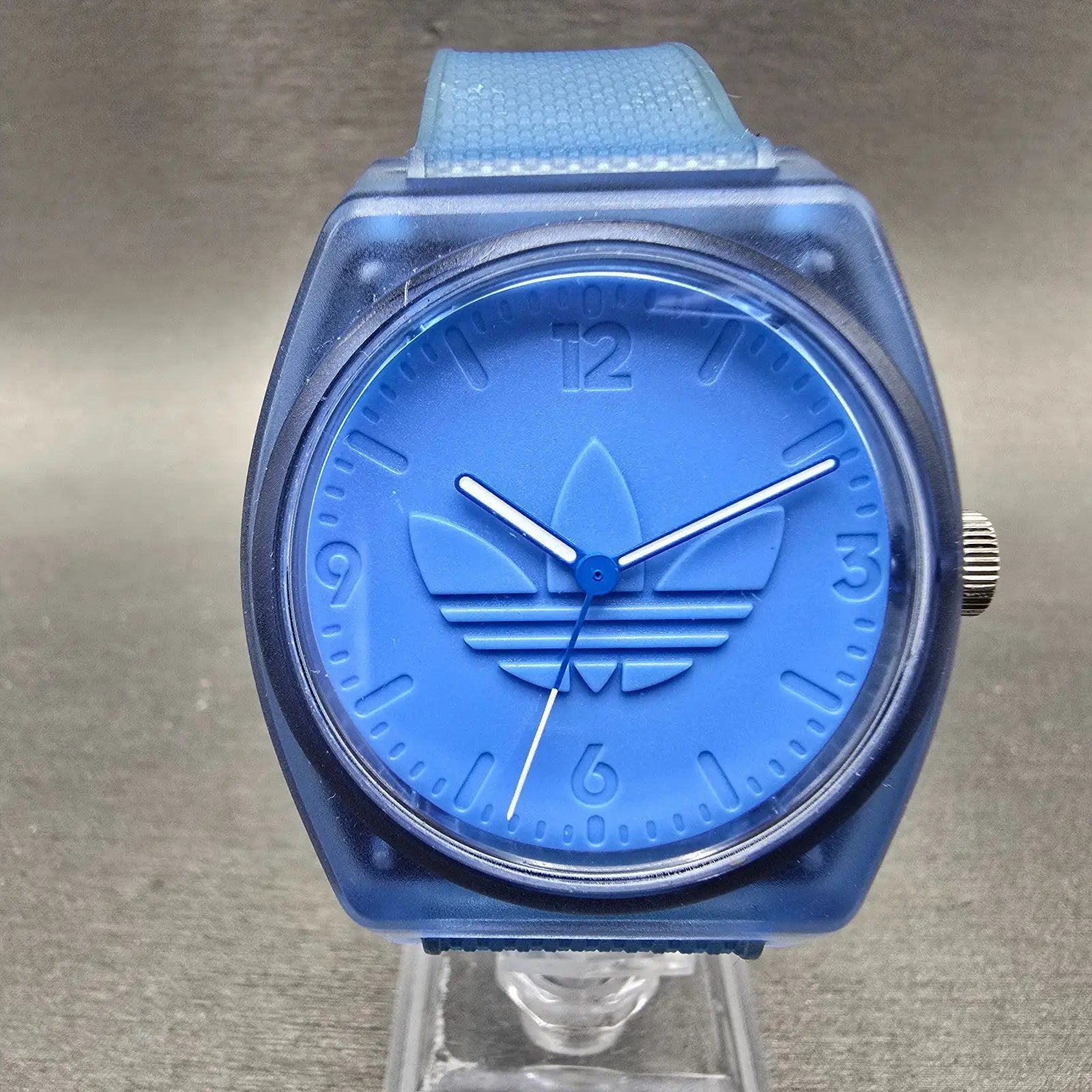 Adidas Street Project Two watch Men 39mm Blue Dial Blue Tone Round New battery0