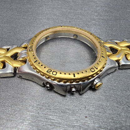 Seiko 7T326G20 Watch Case 37mm Two Tone Bracelet Round Chronogrpah Steel3