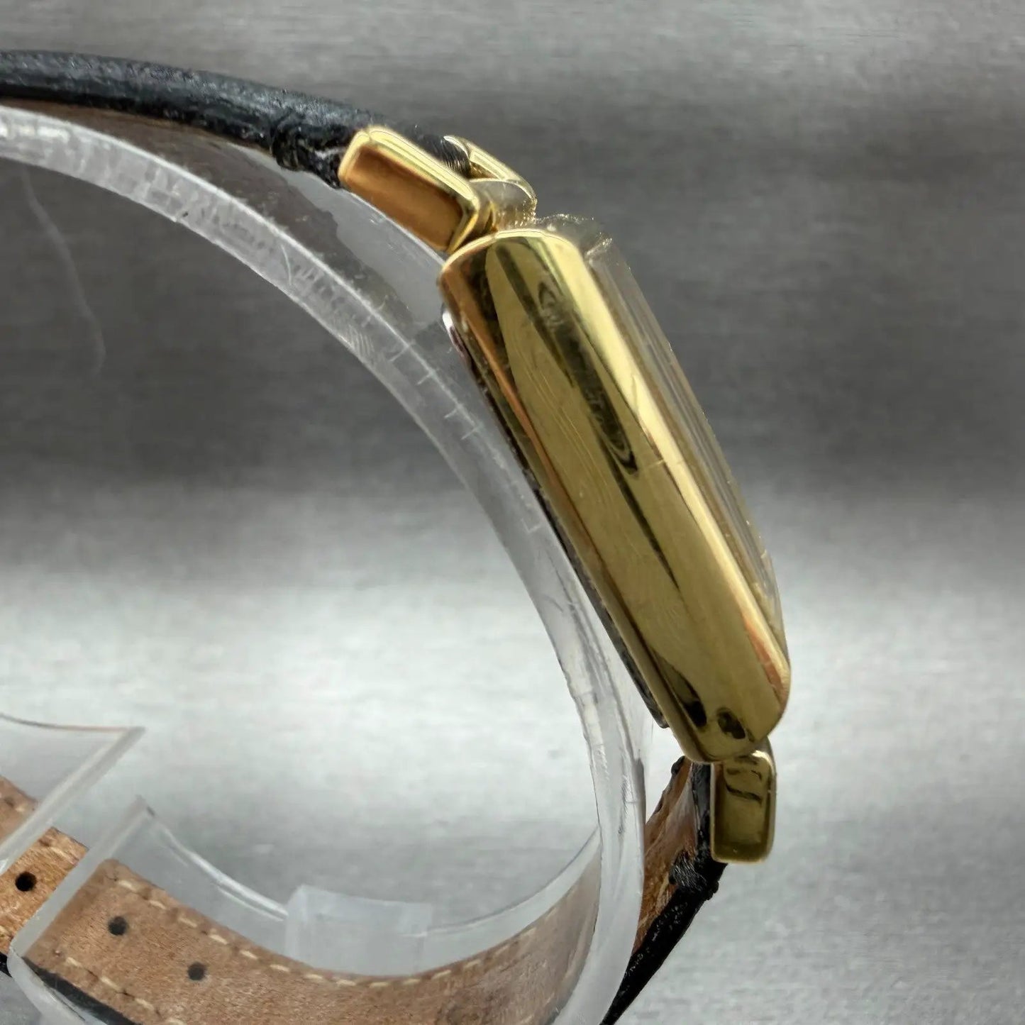 Coach Tank Watch Women 17mm White Dial Gold Tone Rectangle 0312 New Battery3
