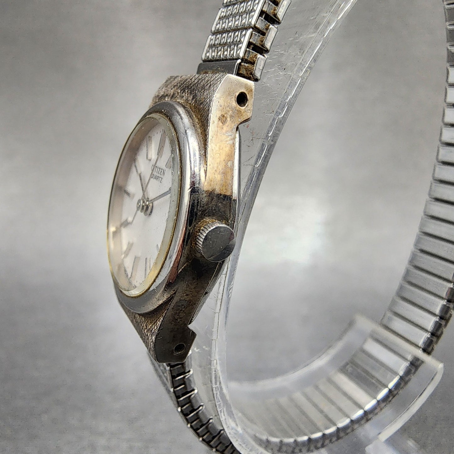 Citizen Watch Women 20mm Silver Dial Silver Tone 2951293851 New Battery2