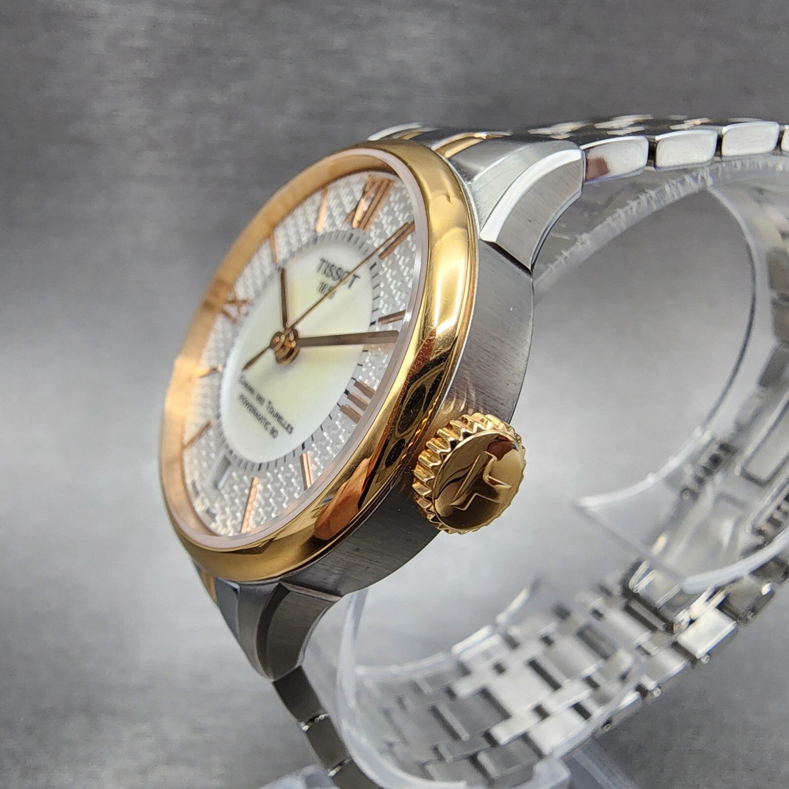 Tissot Chemin Des Tourelles Powermatic 80 Watch Women 32mm MOP Dial Two Tone2