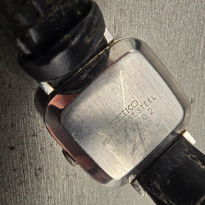 Seiko Watch Women 23mm Silver Dial Silver Tone Rectangle 16-5380 New Battery VTG10