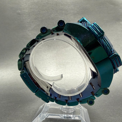 Invicta Jason Taylor Chrono Watch Men 52mm Blue Dial Green Daydate 40432 NewBatt8