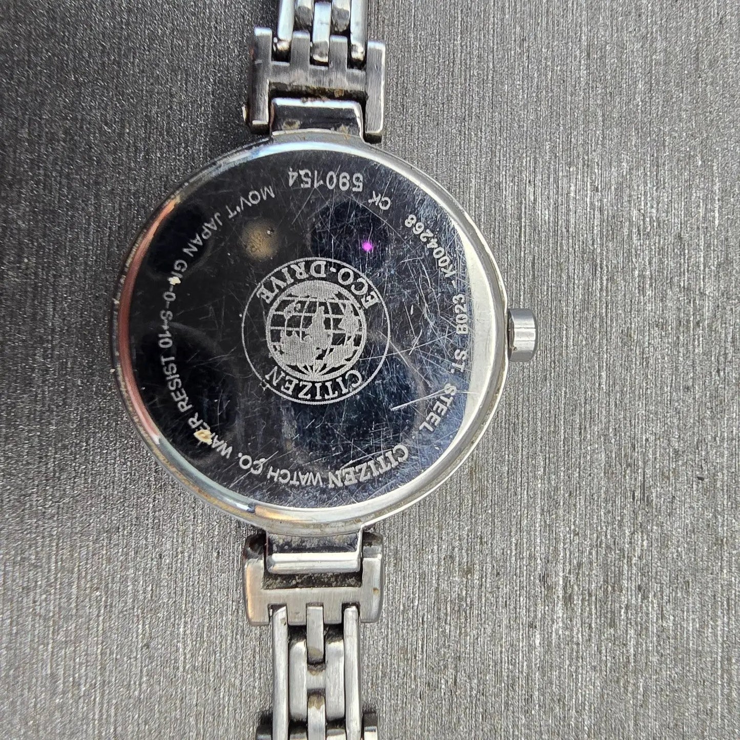 Citizen Eco-Drive Watch Women 21mm Ivory Dial Silver Round B023-K004268 Works10
