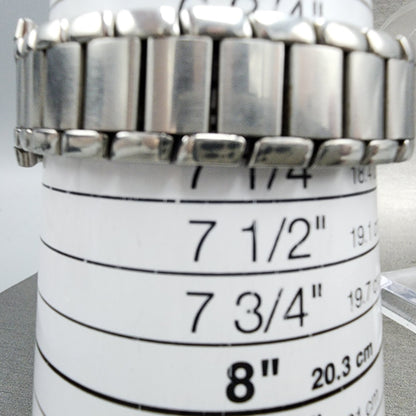 ESQ Tank Watch Women 21mm Silver Dial Silver Tone Small Seconds 100470 New Batt10