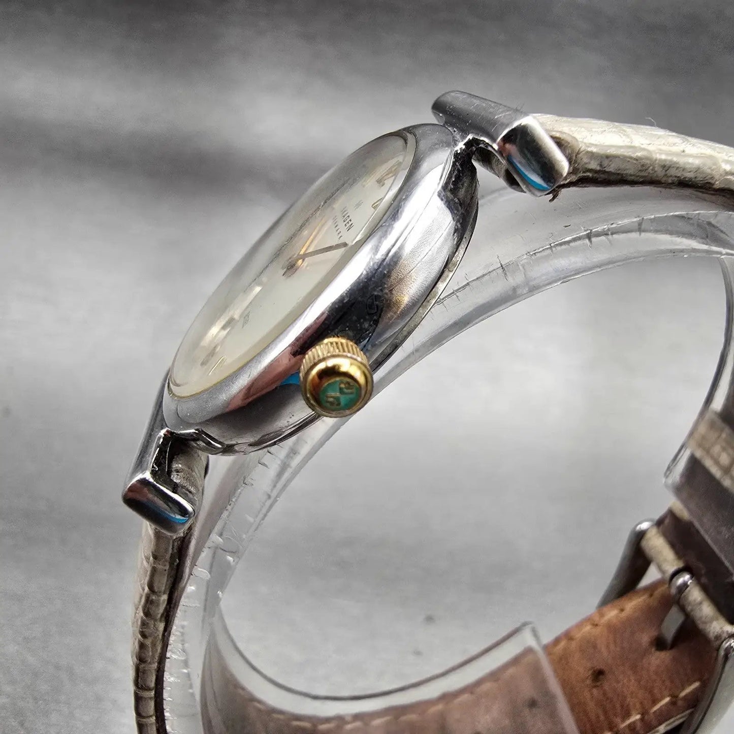 Skagen Watch Women 26mm Silver Dial Silver Tone Round 507SGSC New Battery Leathe2