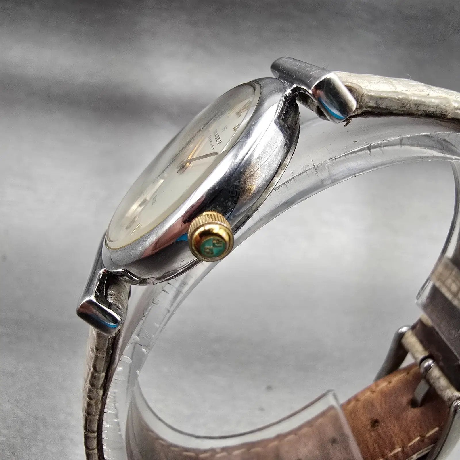 Skagen Watch Women 26mm Silver Dial Silver Tone Round 507SGSC New Battery Leathe2