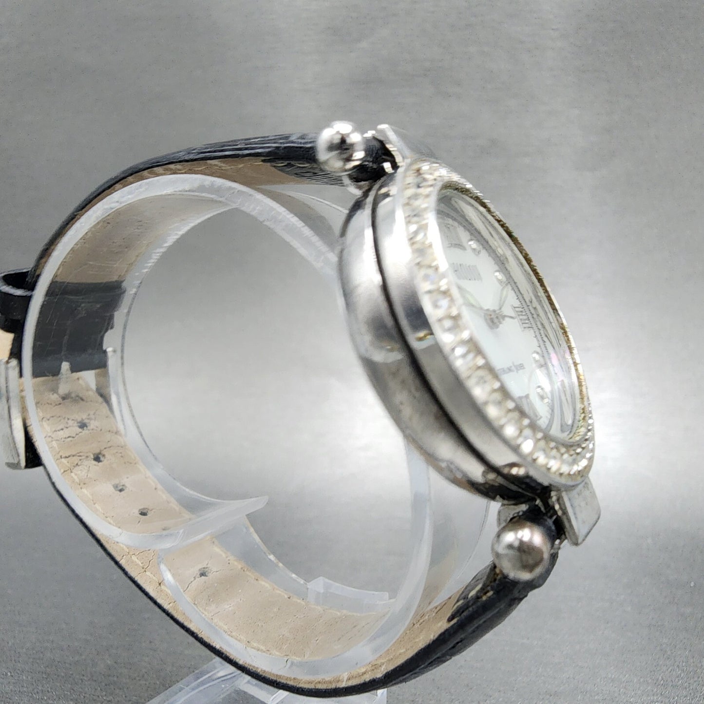 Ecclissi Watch Women 32mm MOP Dial Sterling Silver Round 22340 New Battery7