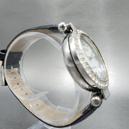 Ecclissi Watch Women 32mm MOP Dial Sterling Silver Round 22340 New Battery7