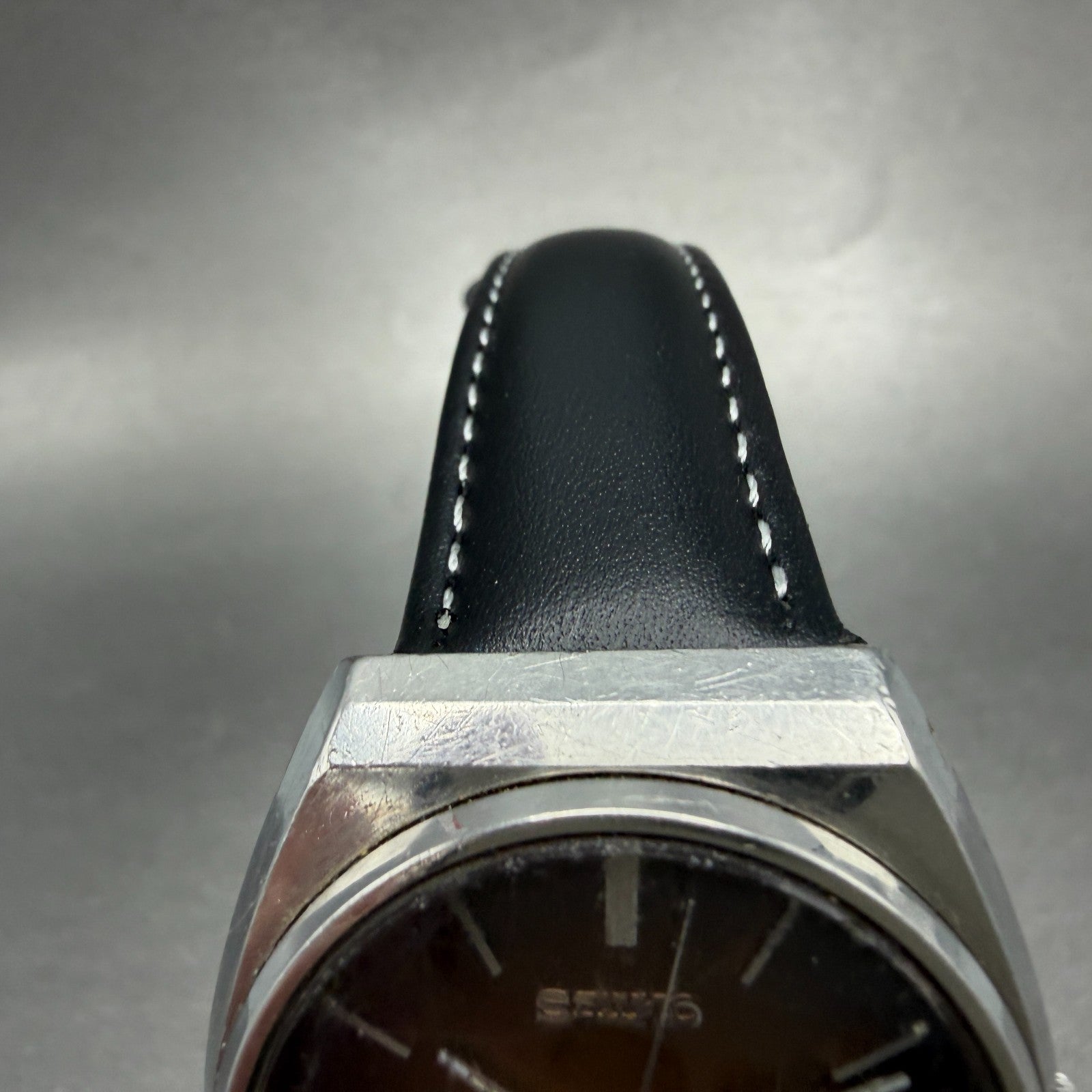 Seiko SQ Watch Men 35mm Brown Dial Silver Tone Daydate 4633-8009 New Battery4