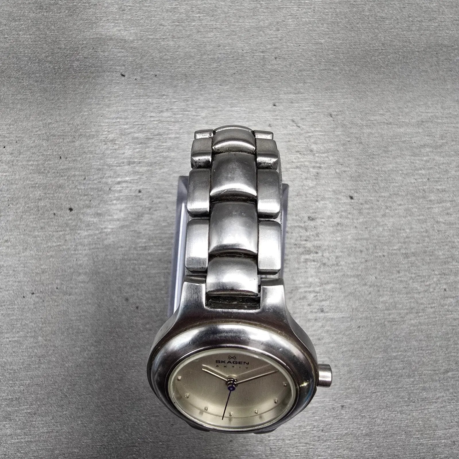 Skagen Watch Women 27mm Silver Dial Silver Tone Round A2SSX New Battery4