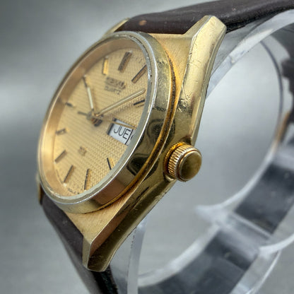 Seiko SQ Watch Women 23mm Champagne Dial Gold Tone Dyadate 2a23-0029 New Battery2