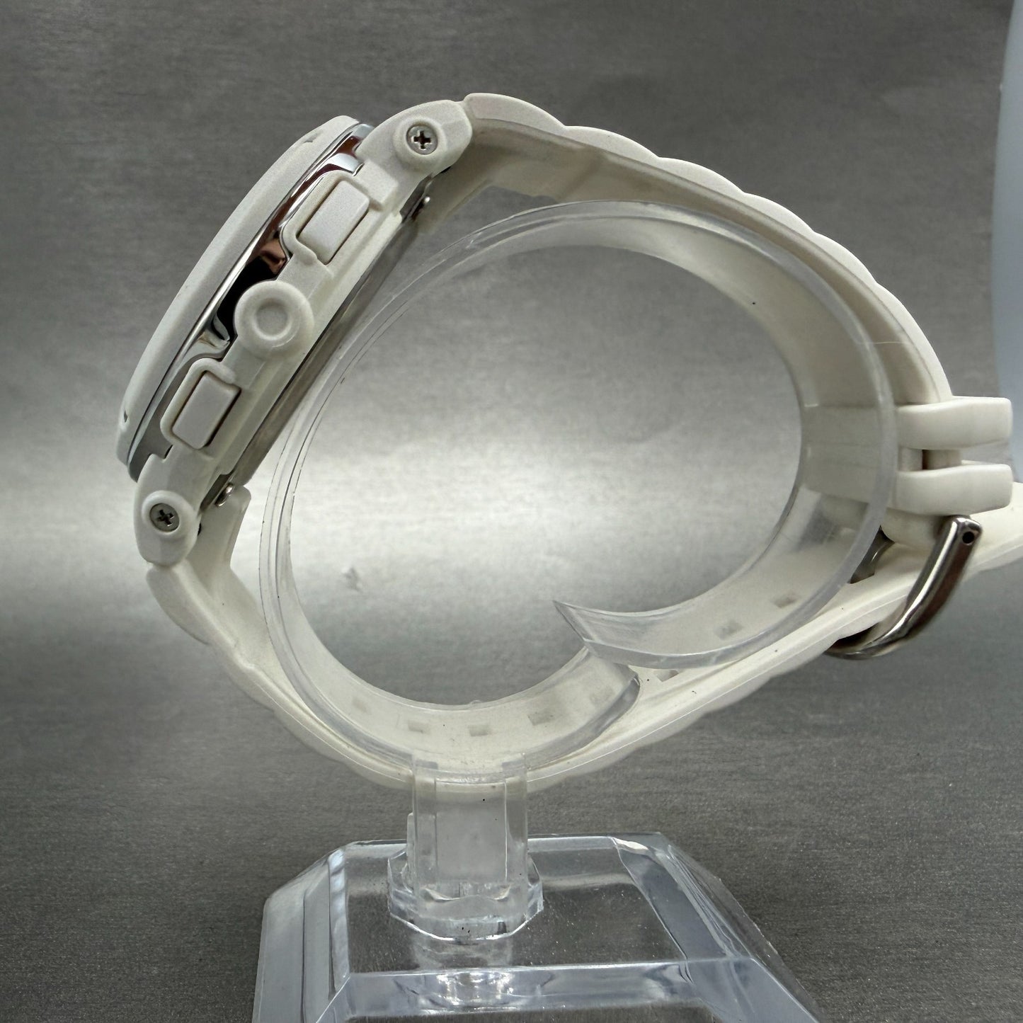 Casio Baby-G Watch Women 43mm Analog Digital White Alarm Chrono BGA-152 New Batt6