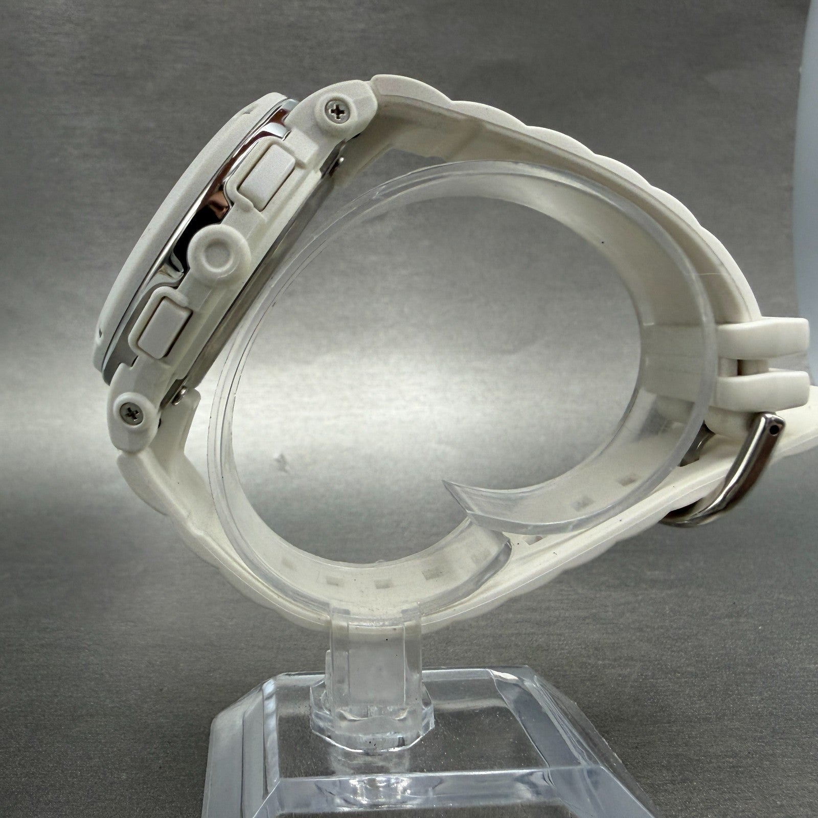 Casio Baby-G Watch Women 43mm Analog Digital White Alarm Chrono BGA-152 New Batt6