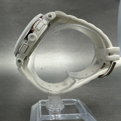 Casio Baby-G Watch Women 43mm Analog Digital White Alarm Chrono BGA-152 New Batt6