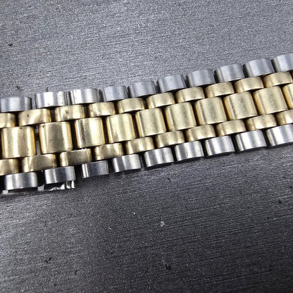 Omega Bracelet Two Tone Stainless Steel 10K Gold Filled 18.8mm Vintage5