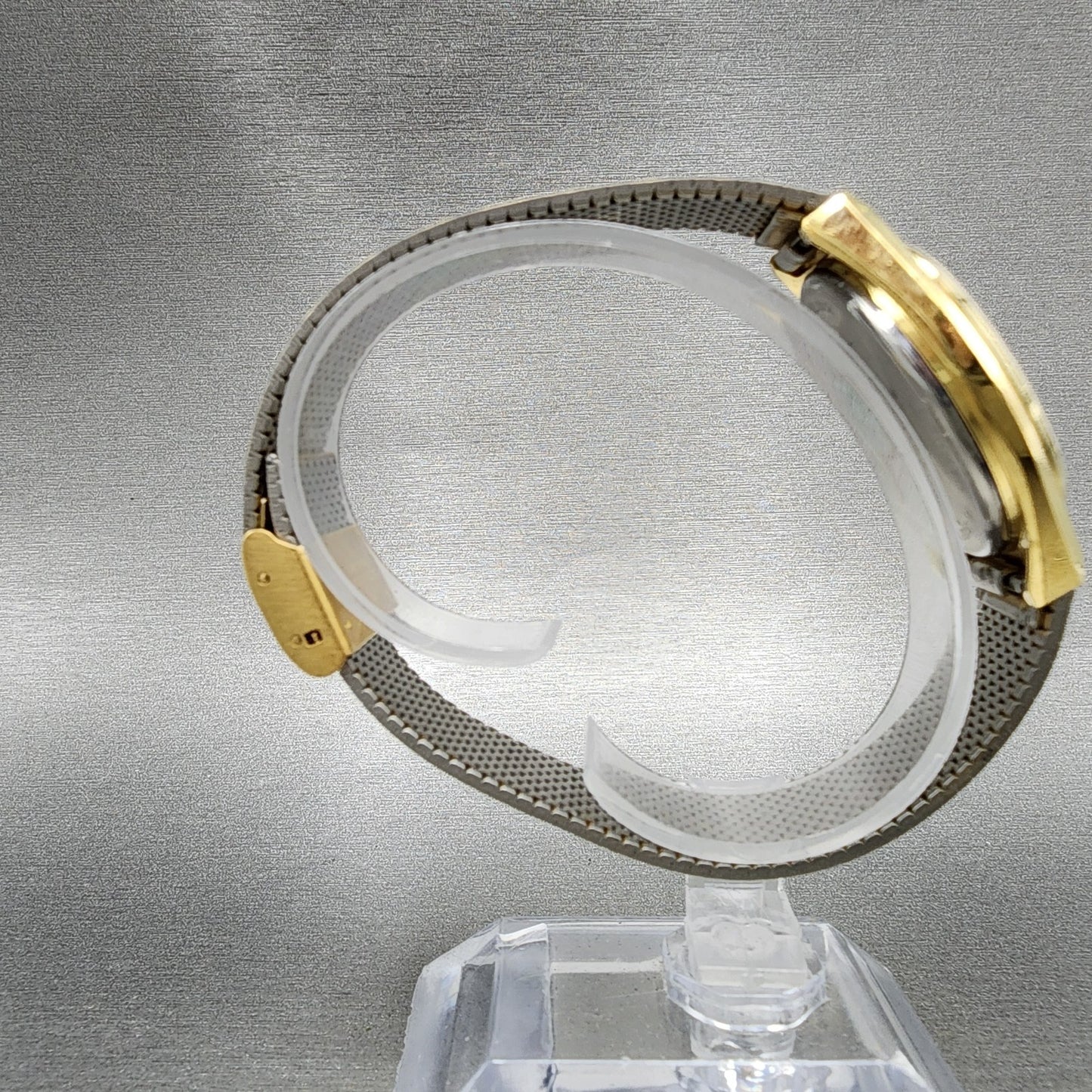 Bulova Caravelle Watch Men 33mm Gold Dial Gold Tone Daydate Round READ! New Batt8