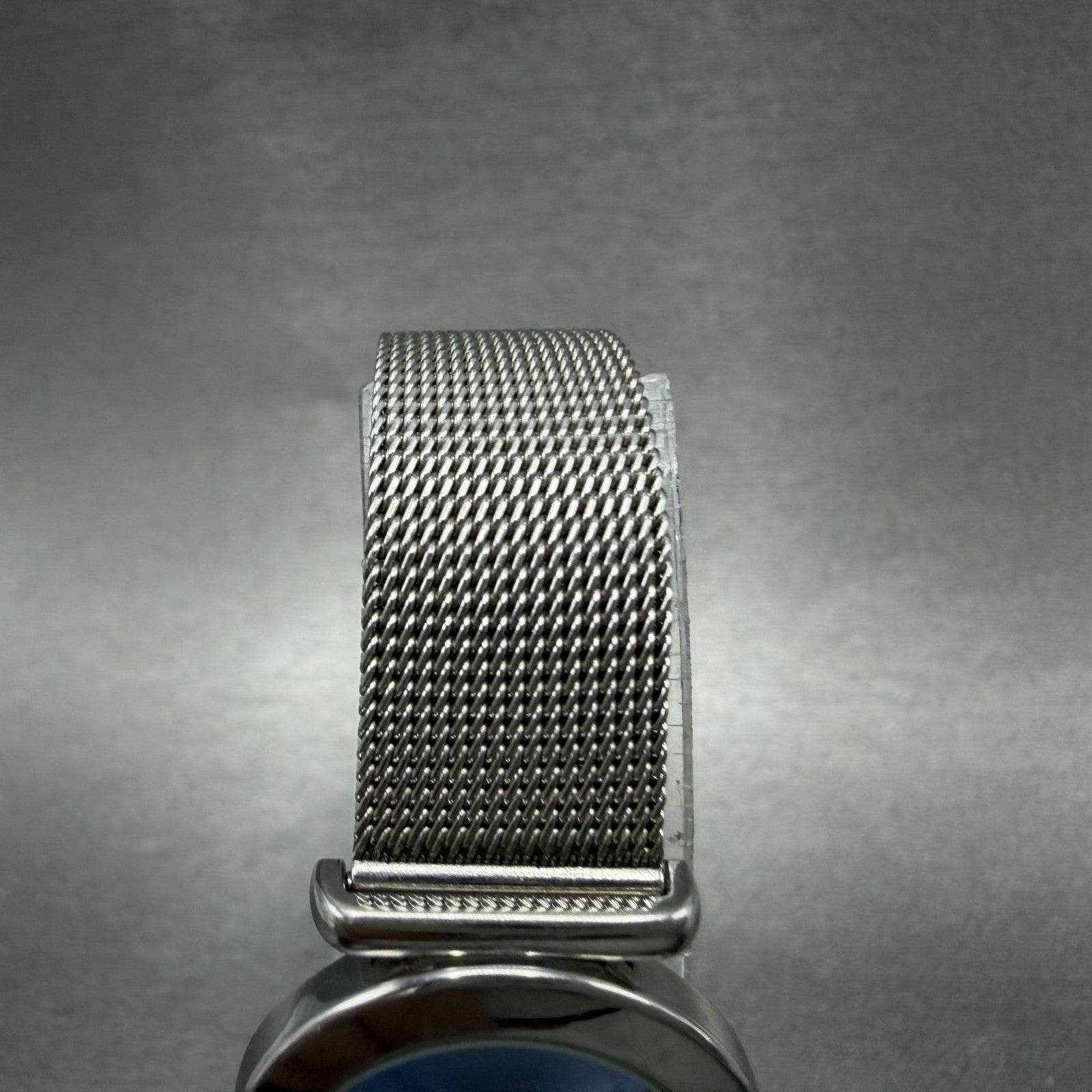 Skagen Watch Women 25mm Blue Dial Silver Tone Round Mesh Band 107SSSI New Batt4