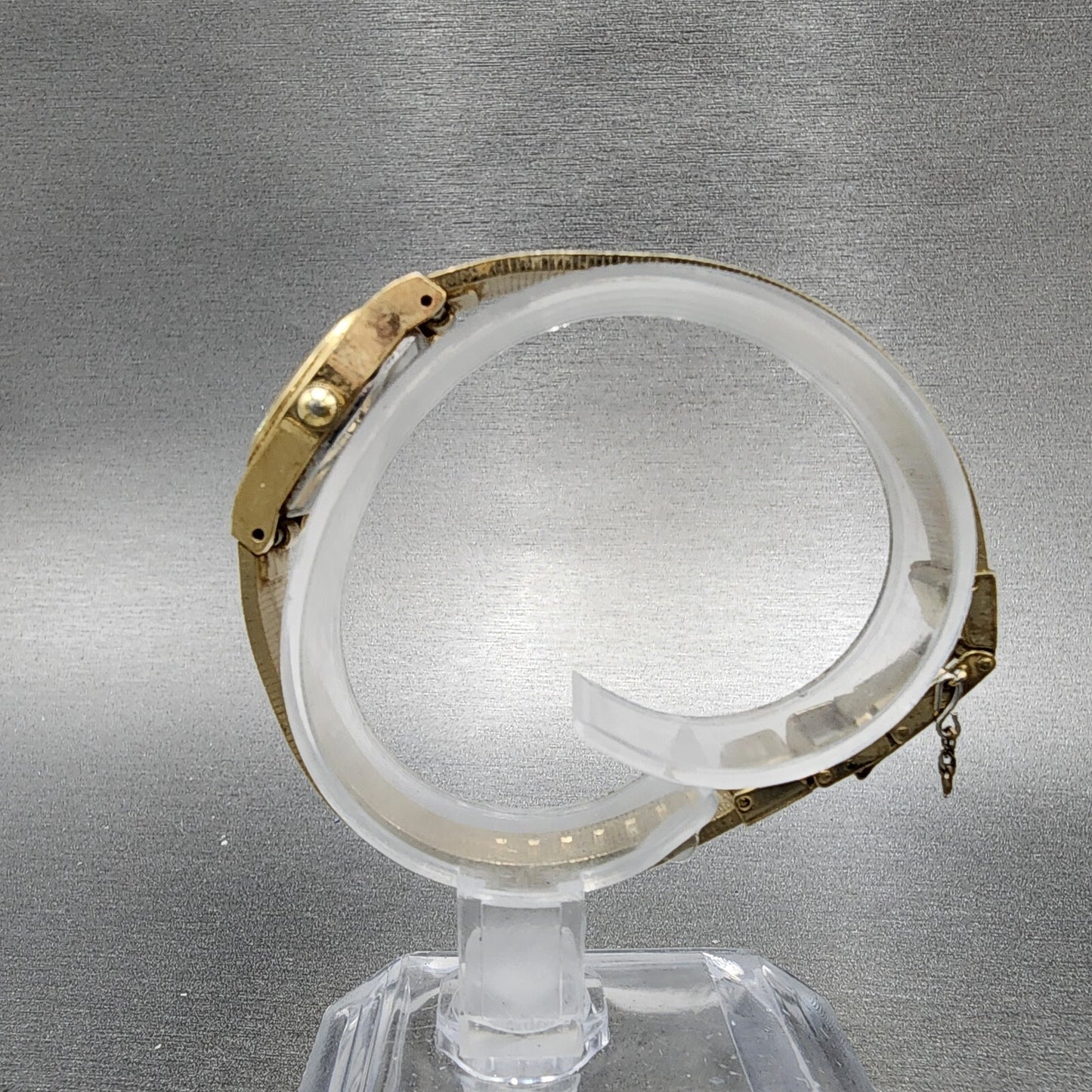 Citizen CQ Watch Women 17mm Brown Dial Gold Tone Oval 4102401 New Battery6