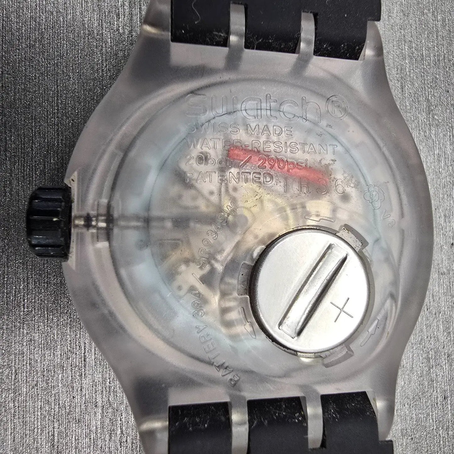 Swatch Scuba Libre Stormy watch Men 44mm Black Dial Clear Date SUUK400 New BattG10