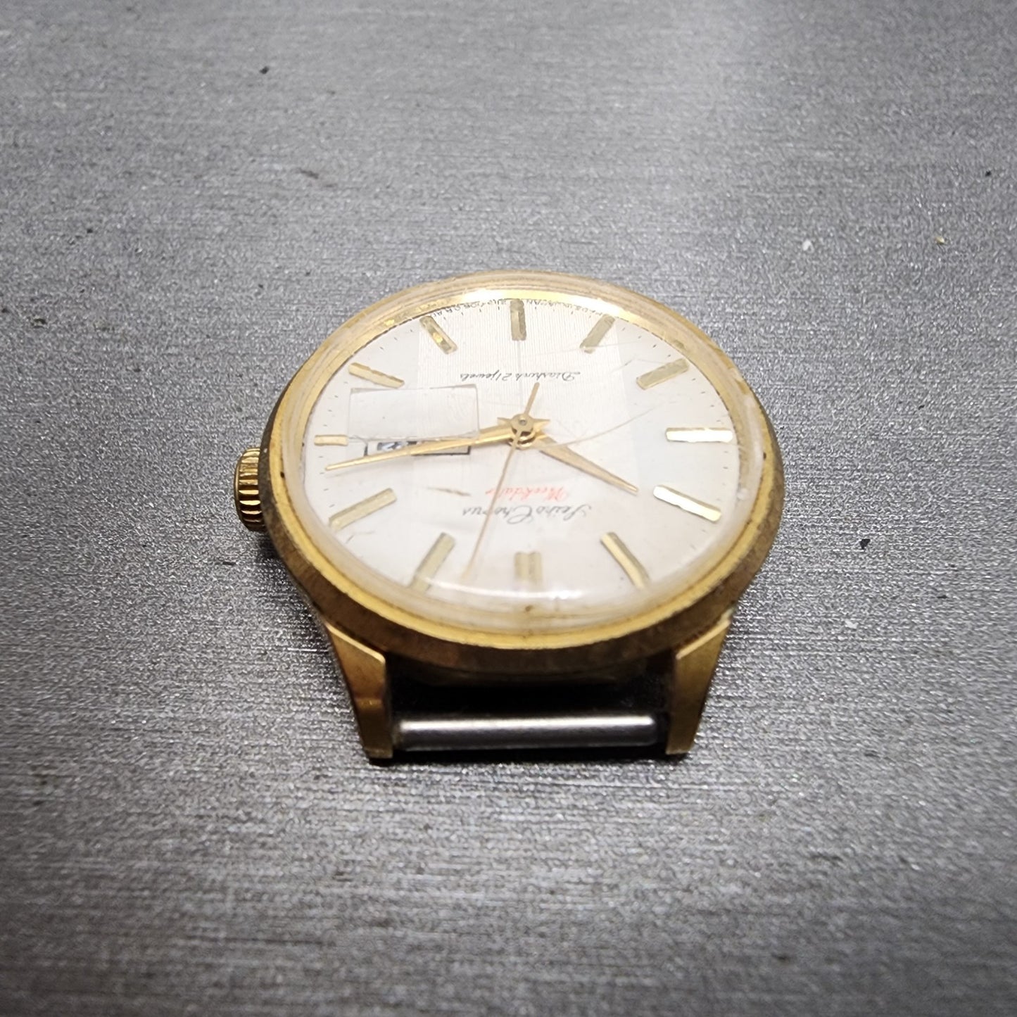 Seiko Chorus Watch Women 26mm White Dial Gold Tone Daydate Manual 21190010 Runs4