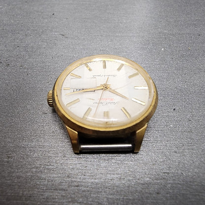 Seiko Chorus Watch Women 26mm White Dial Gold Tone Daydate Manual 21190010 Runs4
