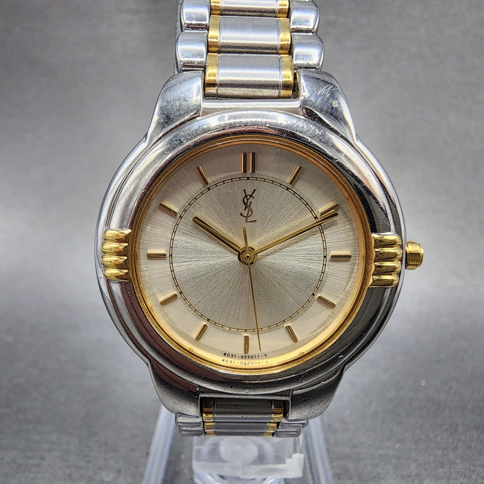 Yves Saint Laurent Watch Women 32mm Champagne Dial Two Tone 6031G11246 PARTS0