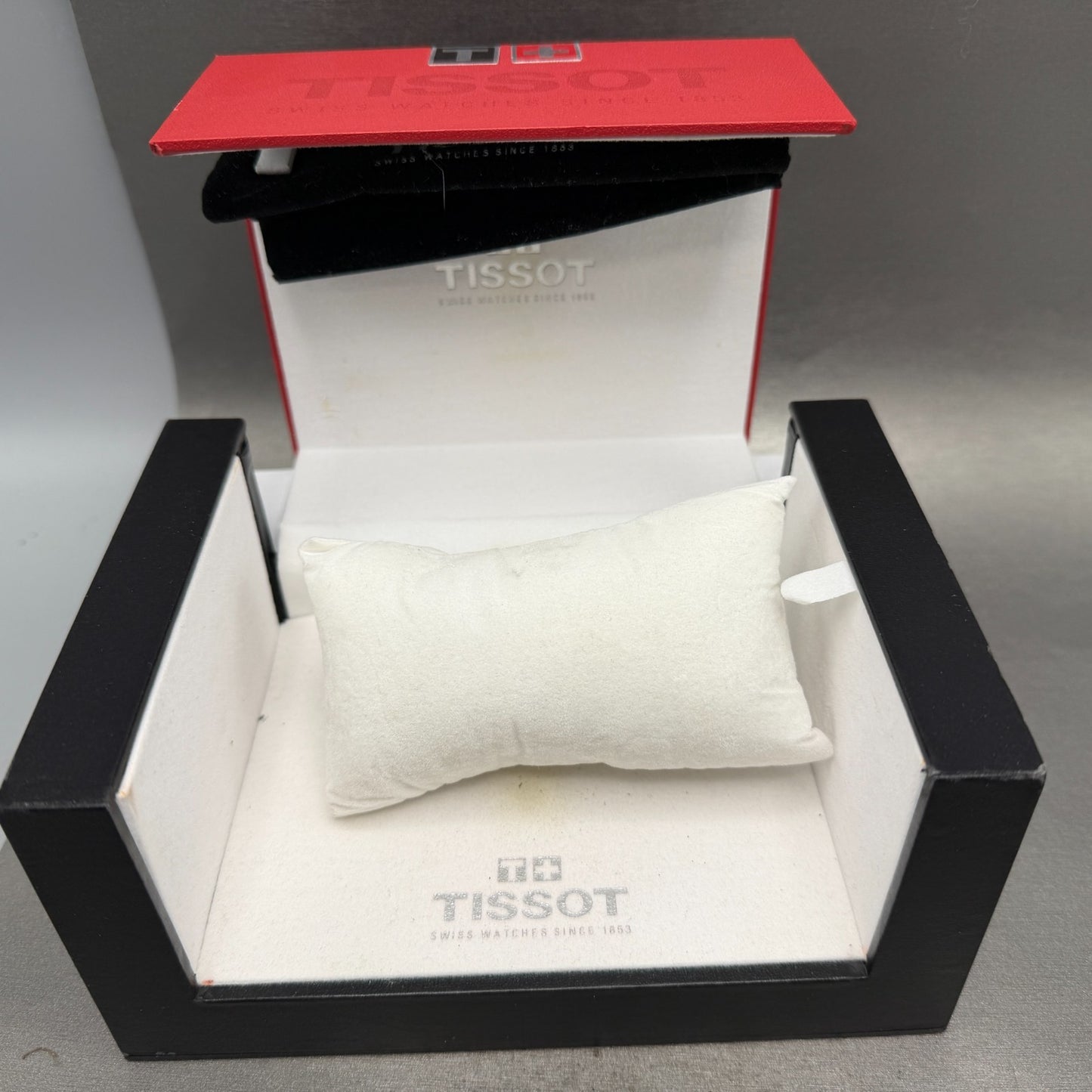 Tissot T-Touch Watch Men 47mm Black Blue Ana Digi Alarm Chrono New Battery W/Box12