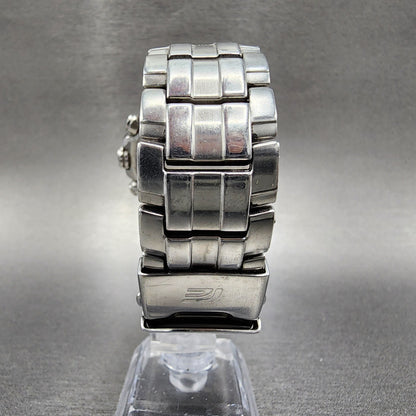 Casio Edifice Chronogrpah Watch Men 46mm White Dial Steel Round EF535DJ New Bat7