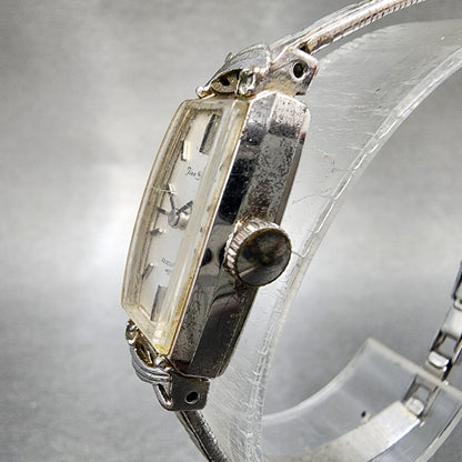 Seiko Fine Seiko Watch Women 12mm Silver Dial Silver Tone Manual 15203370 Runs2