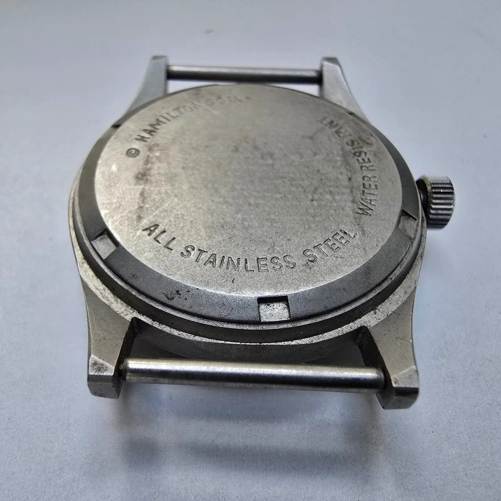 Hamilton Khaki Watch Men 33mm Black Dial Gray Tone Manual Wind 9415 PARTS12