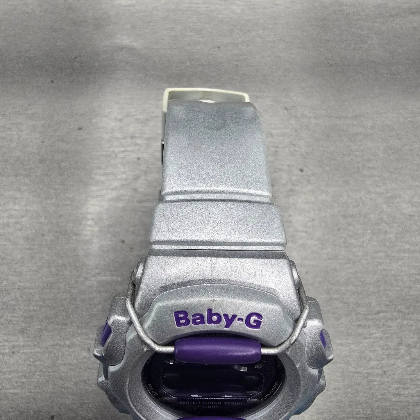 Casio Baby-G BG-1006SA Watch Women 42mm Purple Silver Alarm Chronograph New Batt4
