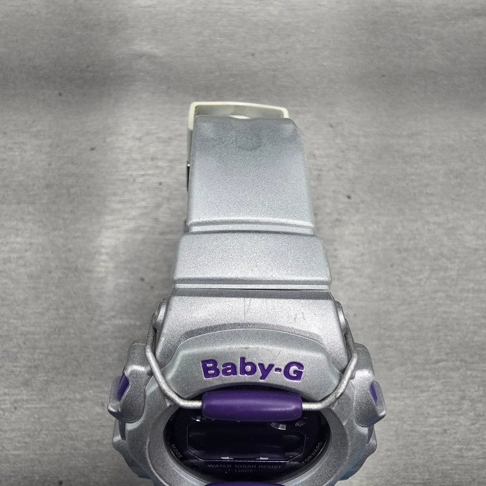 Casio Baby-G BG-1006SA Watch Women 42mm Purple Silver Alarm Chronograph New Batt4