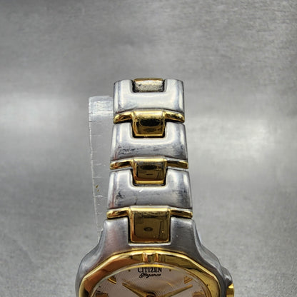 Citizen Elegance Watch Women 24mm Silver Dial Two Tone 5930S65521 New Battery4