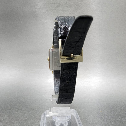 Seiko Watch Women 24mm Gray Dial Gold Tone Rectangle 433350 New Battery7