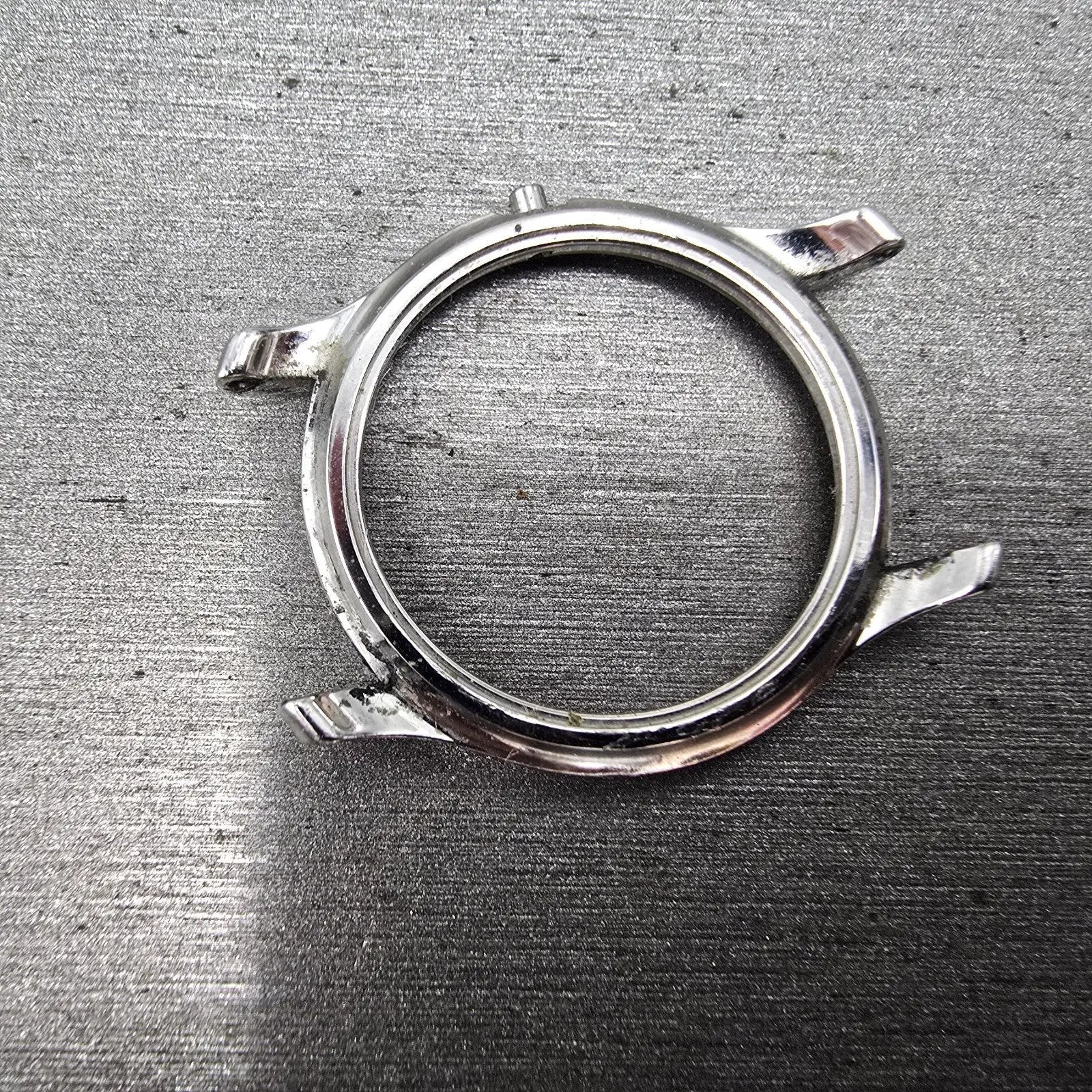 Movado Verso Watch Case 25mm Stainless Steel Round 85-G4-825 W/Crystal2