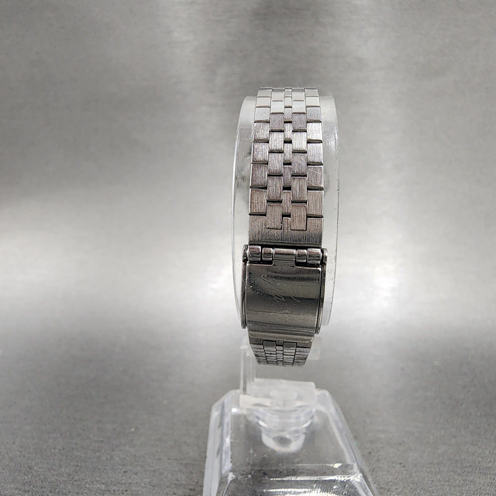 Seiko Watch Women 25mm Orange Dial Silver Tone Daydate Round 43260070 New Batt7