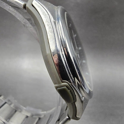 Casio Waveceptor Watch Men 41mm Black Dial Analog Digital Steel WVA-M480 Works T4