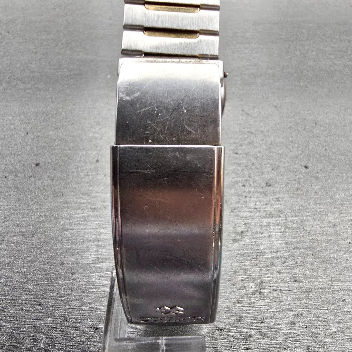 Seiko SQ Watch Men 34mm White Dial Two Tone Daydate Oval 7123-5250 New Battery8
