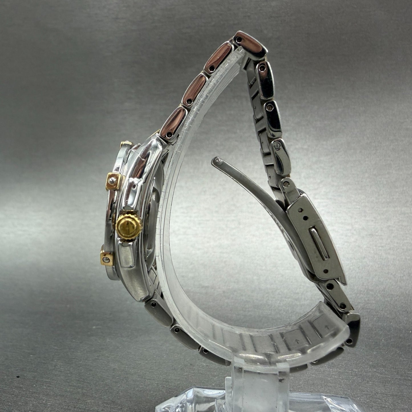Seiko Velatura Watch Women 30mm MOP Dial Two Tone Date 7N82-0DM0 PARTS7