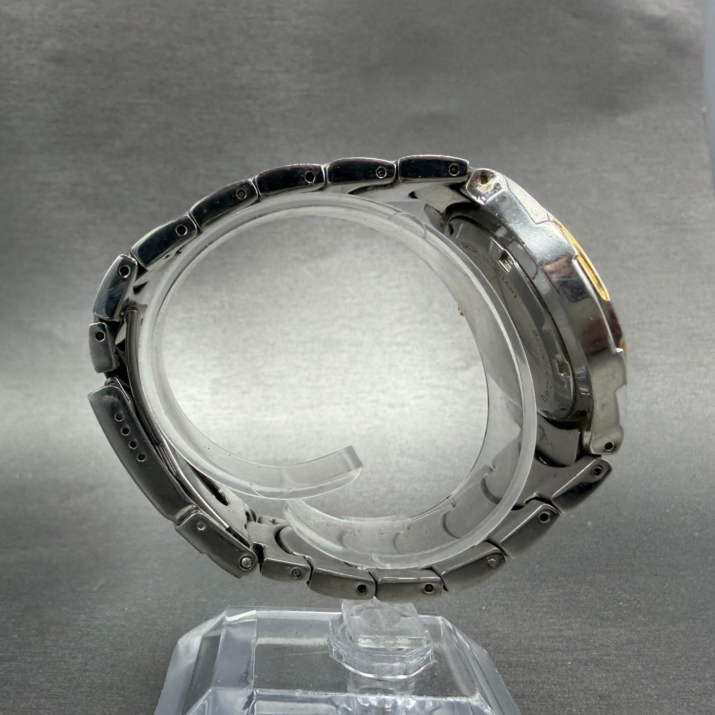 Bulova Marine Star Watch Men 37mm Black Dial Two Tone Date 98G71 New Battery8